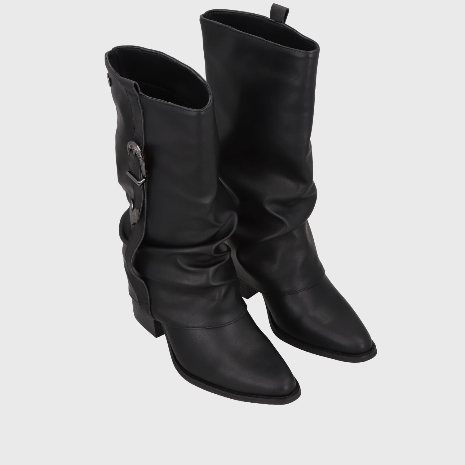 Bota Taco Negra Mujer 53784