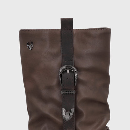 Bota Taco Café Mujer 53784
