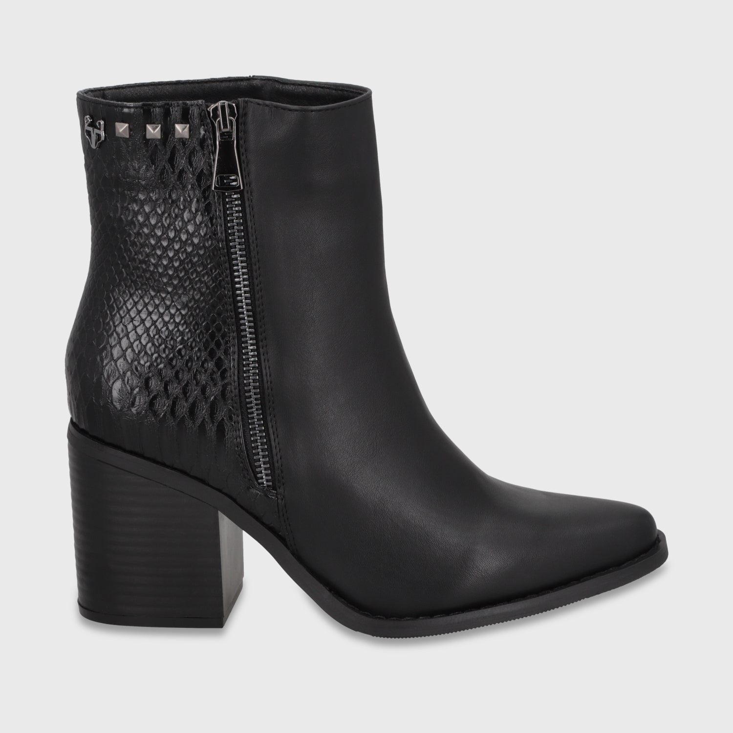 Botín Taco Negro Mujer 53785