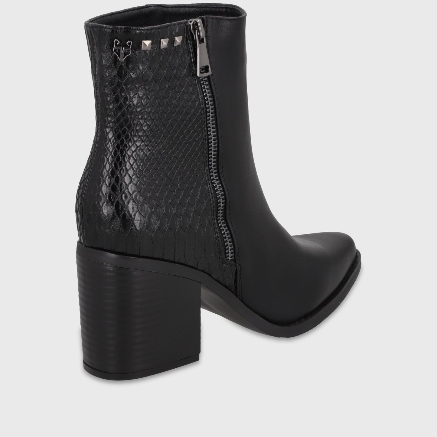 Botín Taco Negro Mujer 53785