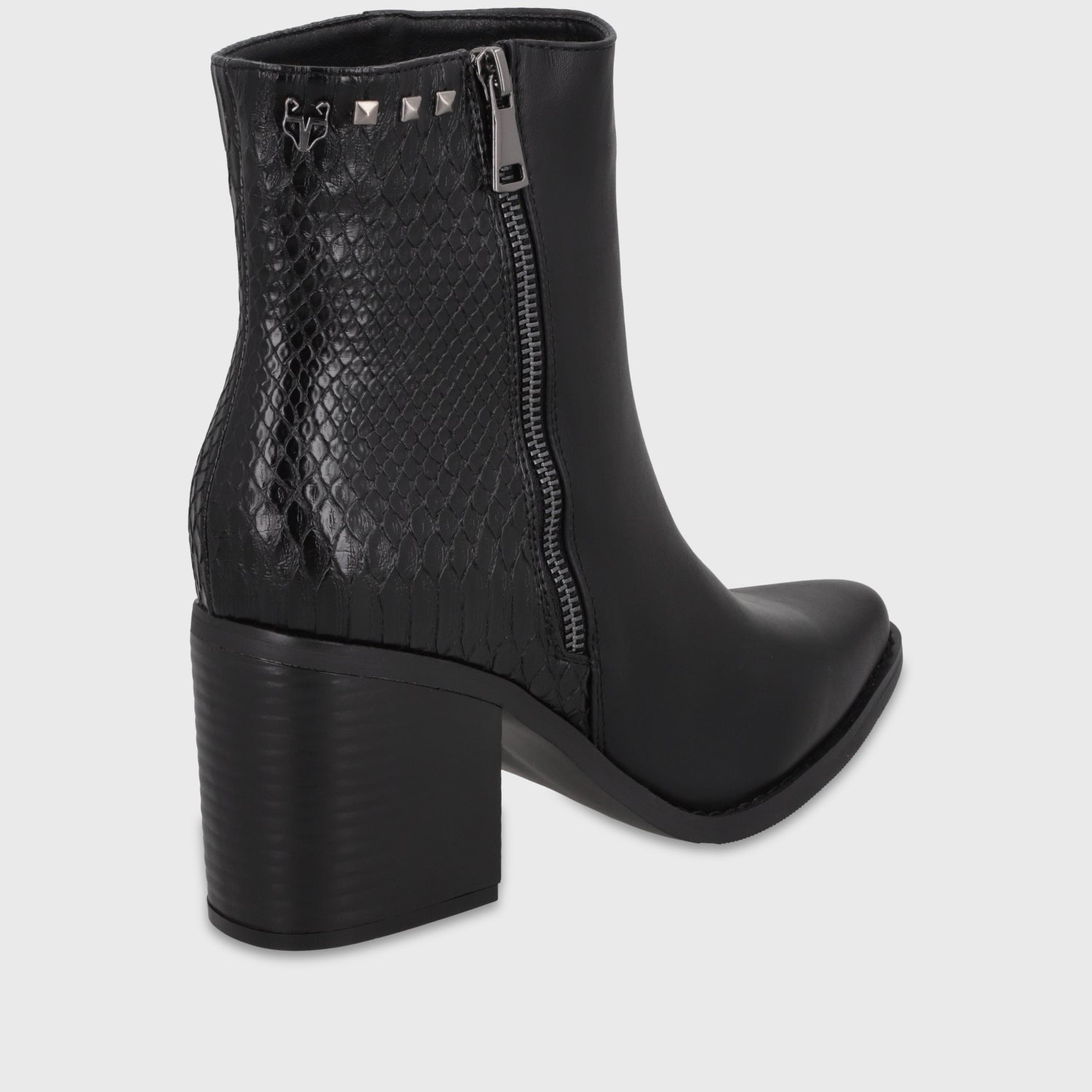 Botín Taco Negro Mujer 53785