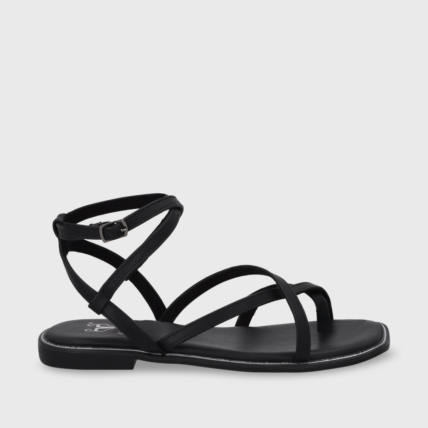 Sandalia Plana Negra Mujer 55221- Gotta Days