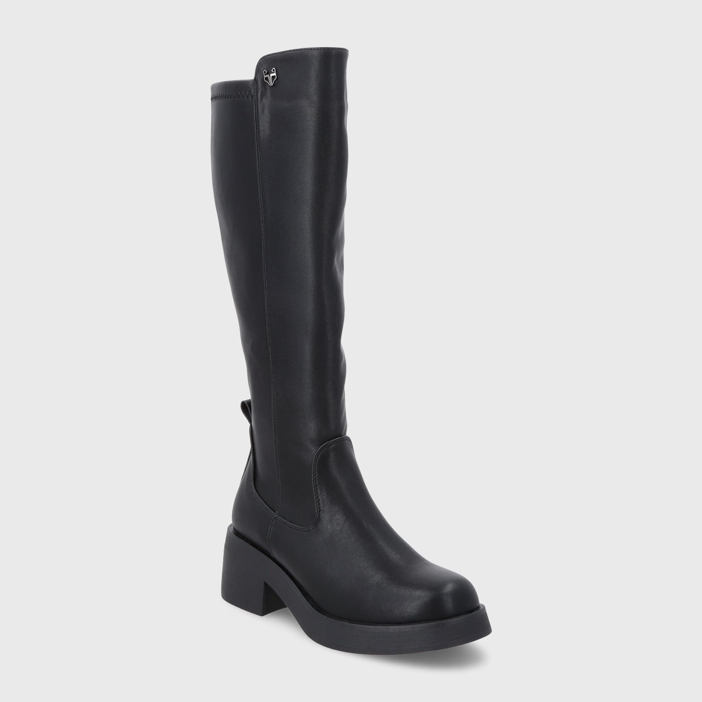 Bota Plataforma Negro Mujer 55251
