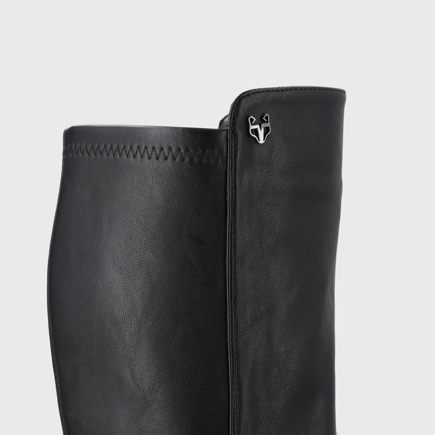 Bota Plataforma Negro Mujer 55251