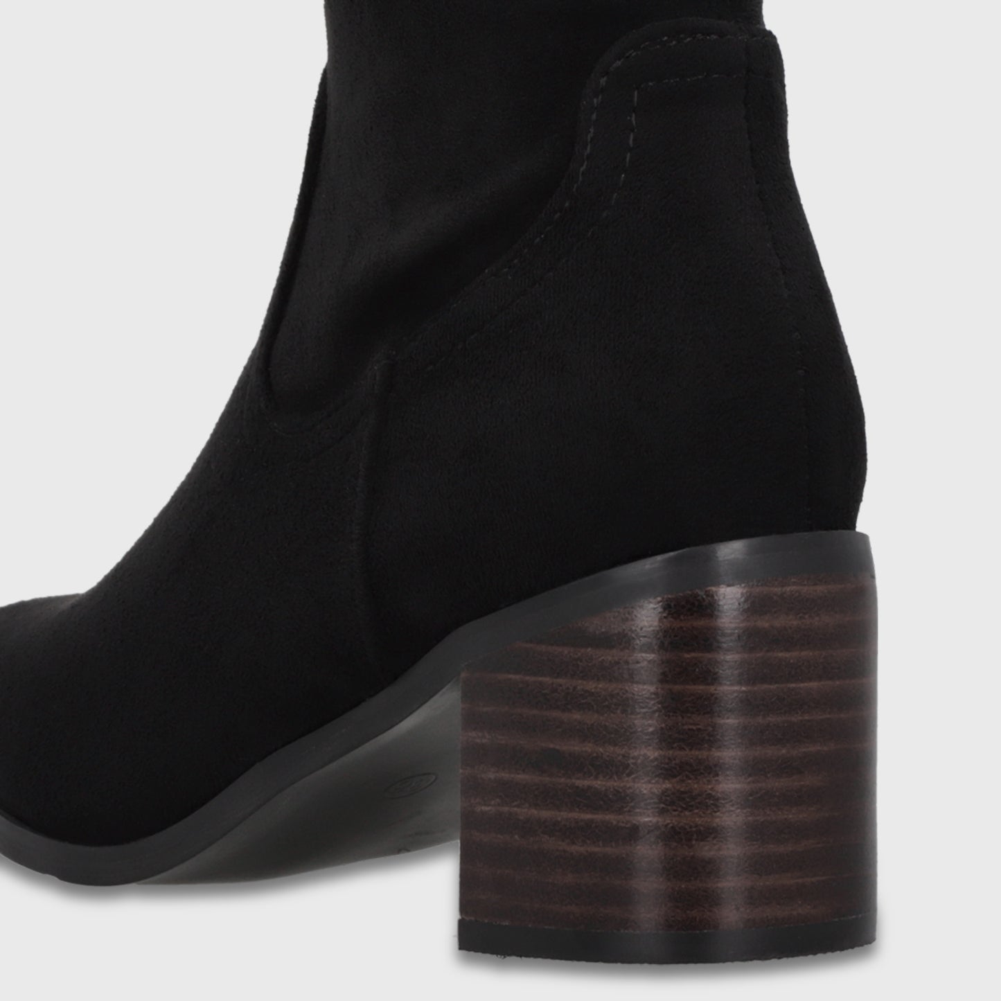 Bota Taco Negra Mujer 55302