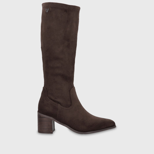 Bota Taco Café Mujer 55302