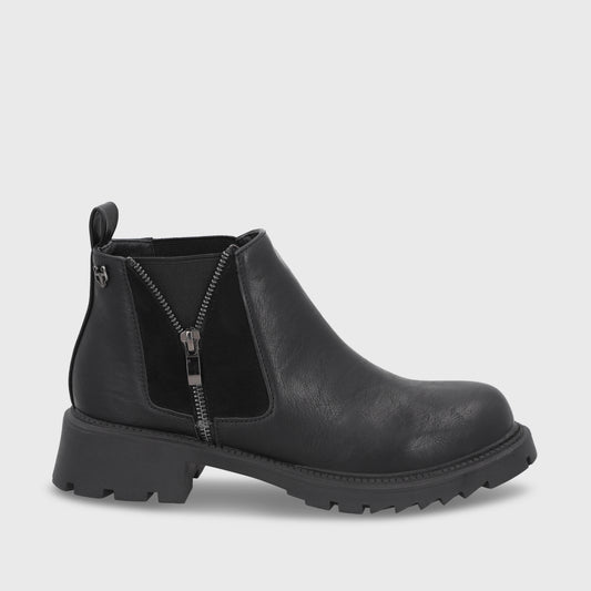 Botin Taco Negro Mujer 55330