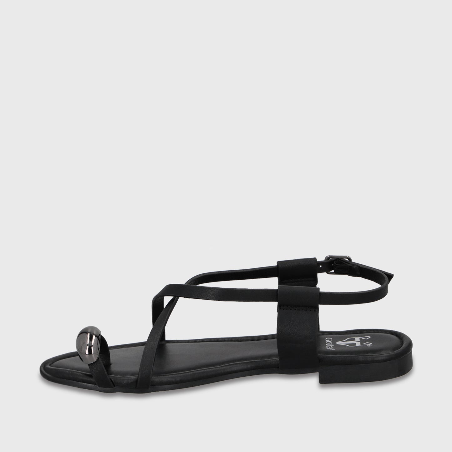 Sandalia Negra Mujer 64121