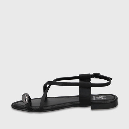 Sandalia Negra Mujer 64121