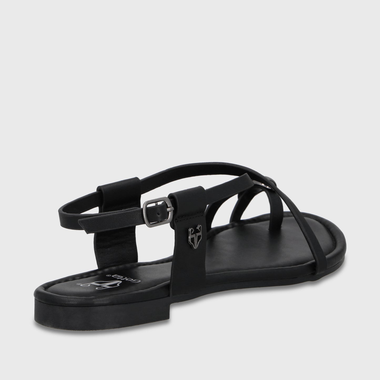 Sandalia Negra Mujer 64121