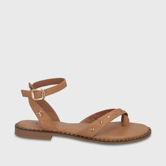 Sandalia Camel Mujer 64140