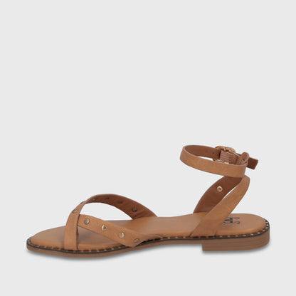Sandalia Camel Mujer 64140