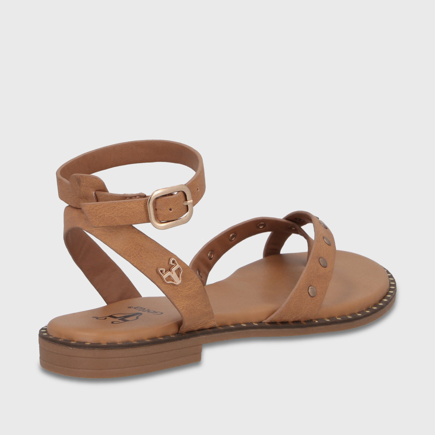 Sandalia Camel Mujer 64140