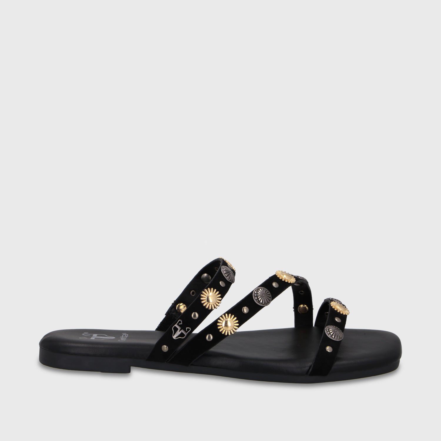 Sandalia Negra Mujer 64141