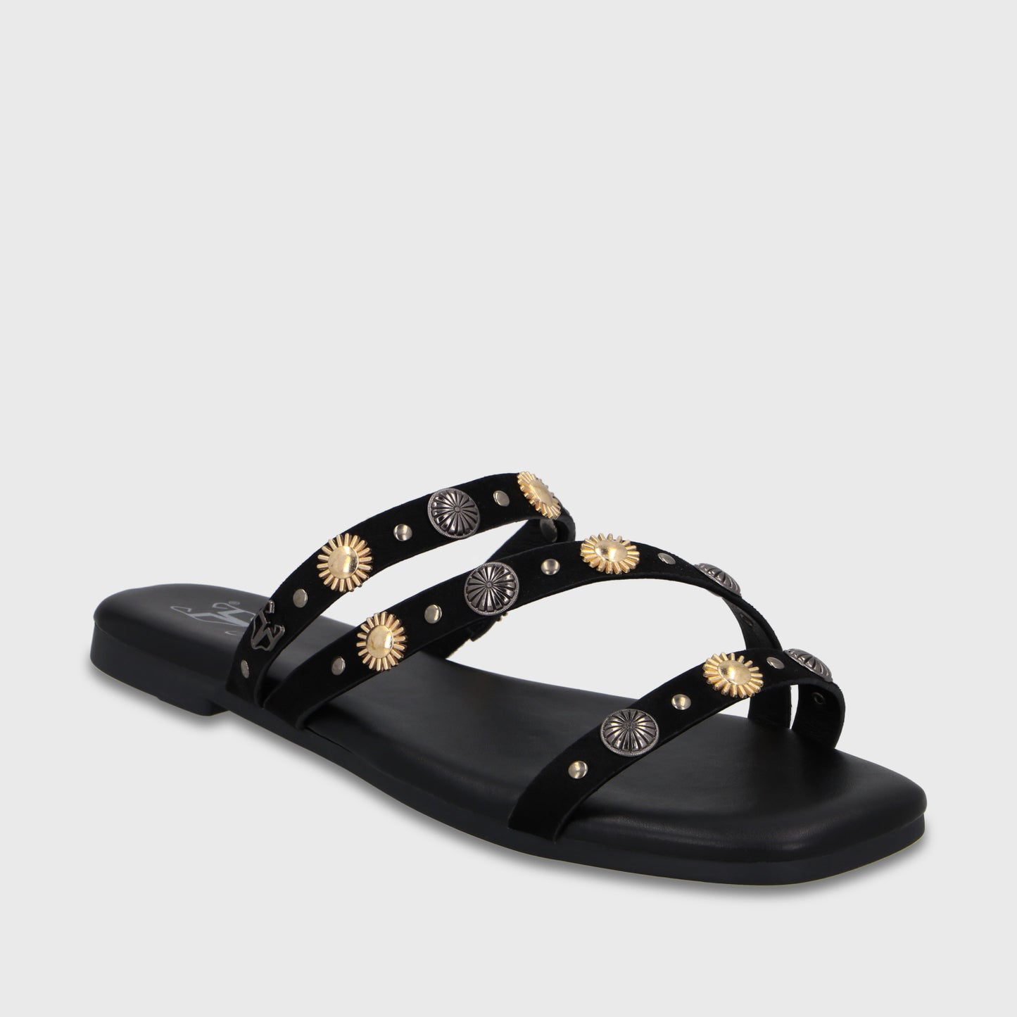 Sandalia Negra Mujer 64141