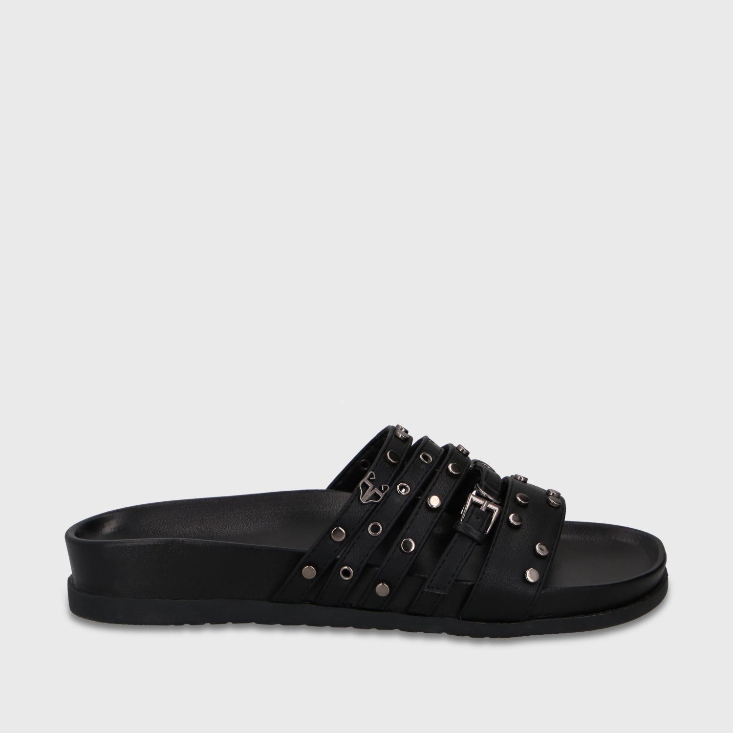 Sandalia Negra Mujer 64160