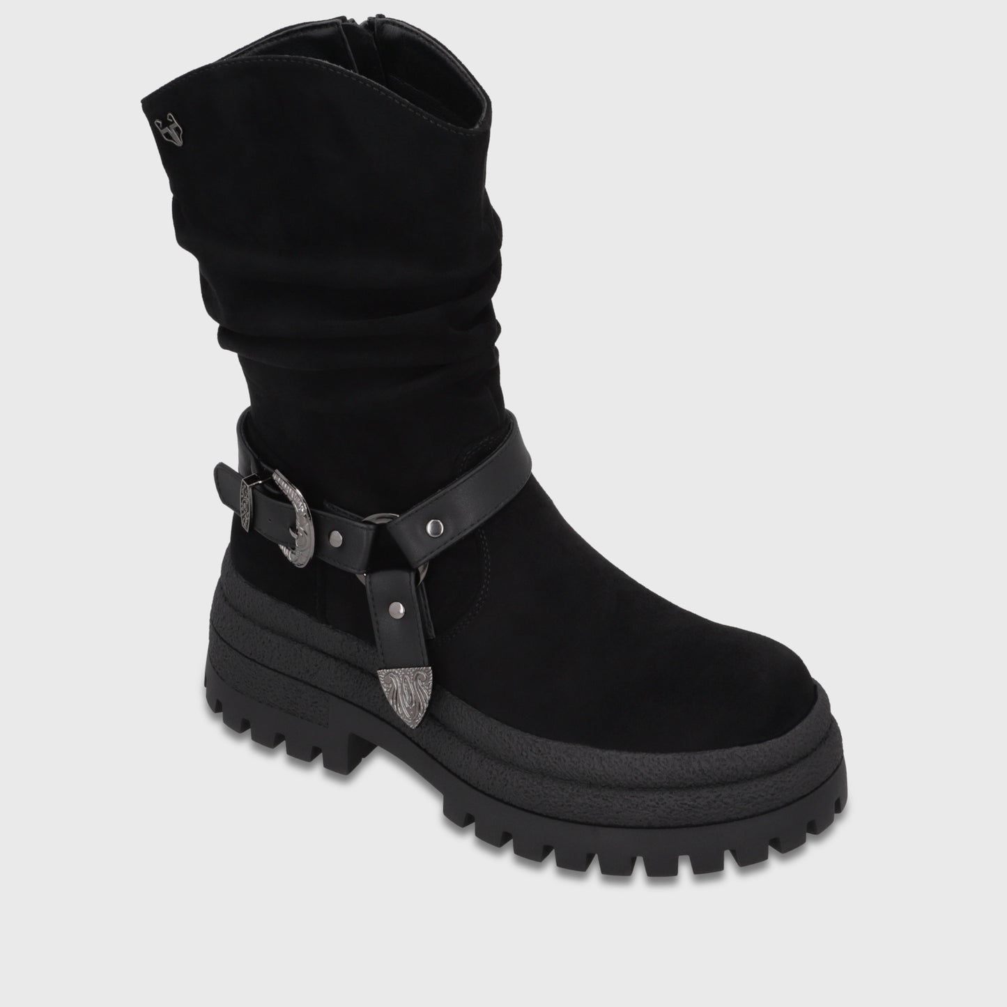 Botín Plataforma Negro Mujer 65830