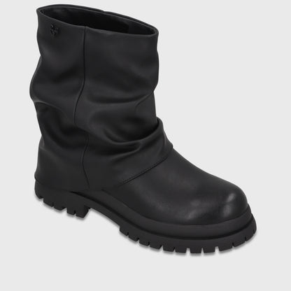 Botín Plataforma Negro Mujer 65840