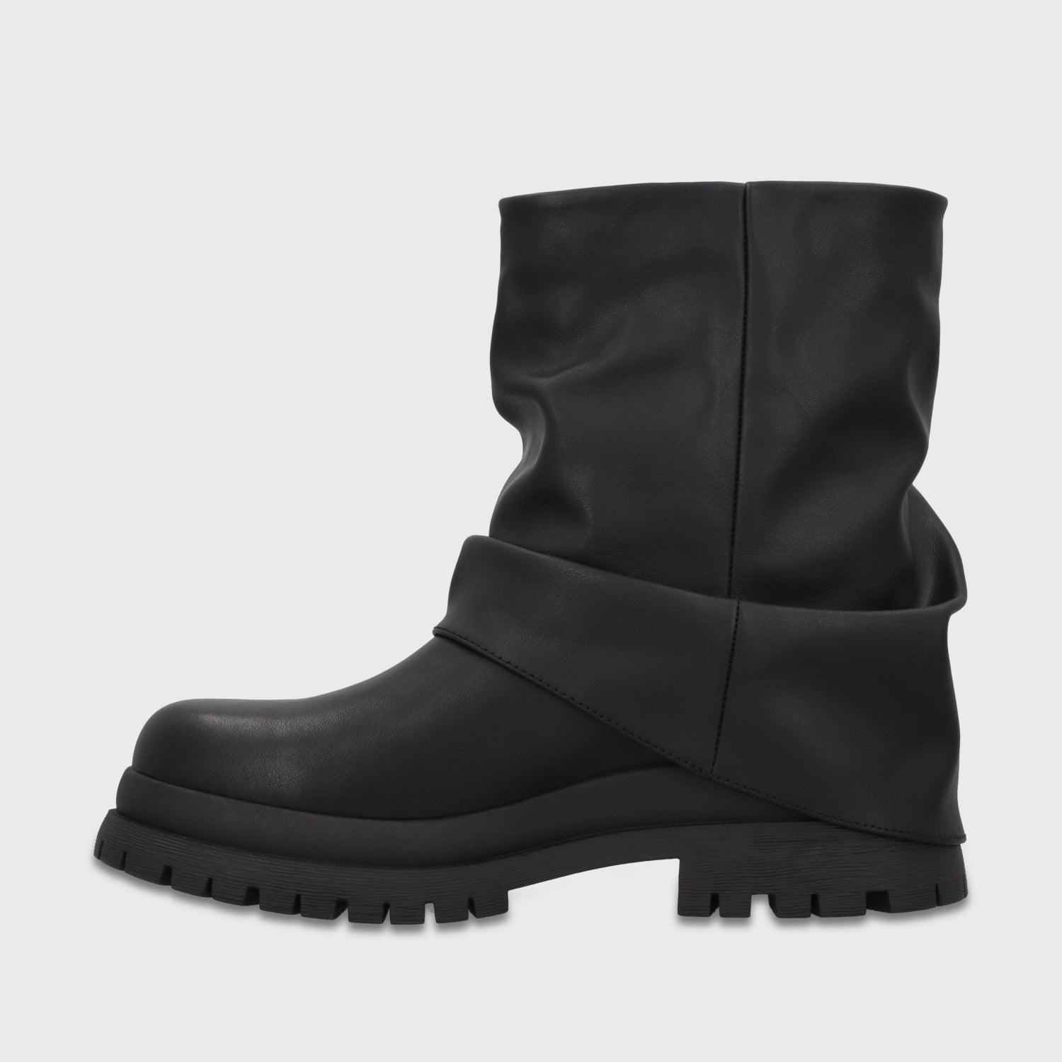Botín Plataforma Negro Mujer 65840