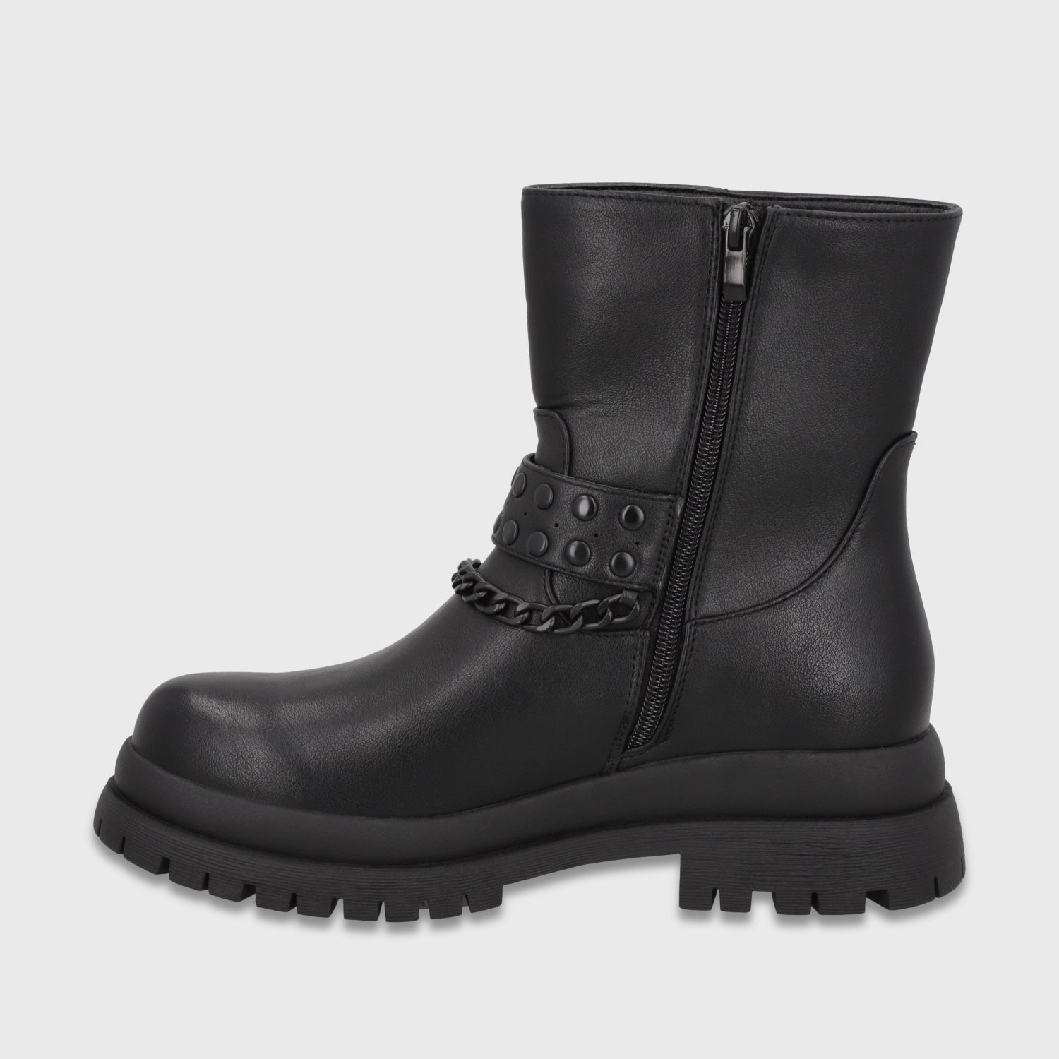 Botin Plataforma Negro Mujer 65841