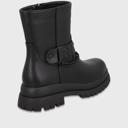 Botin Plataforma Negro Mujer 65841