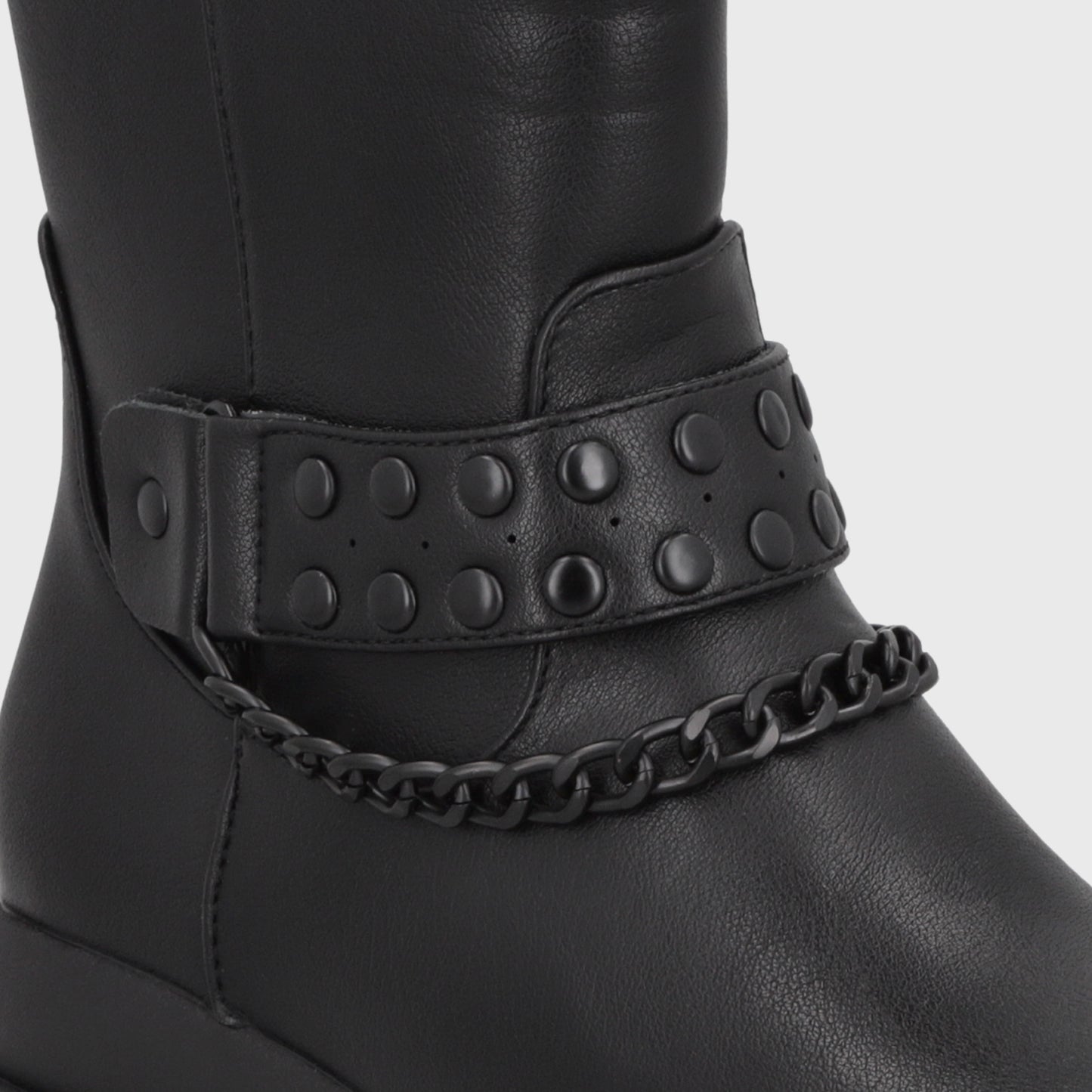Botín Plataforma Negro Mujer 65841