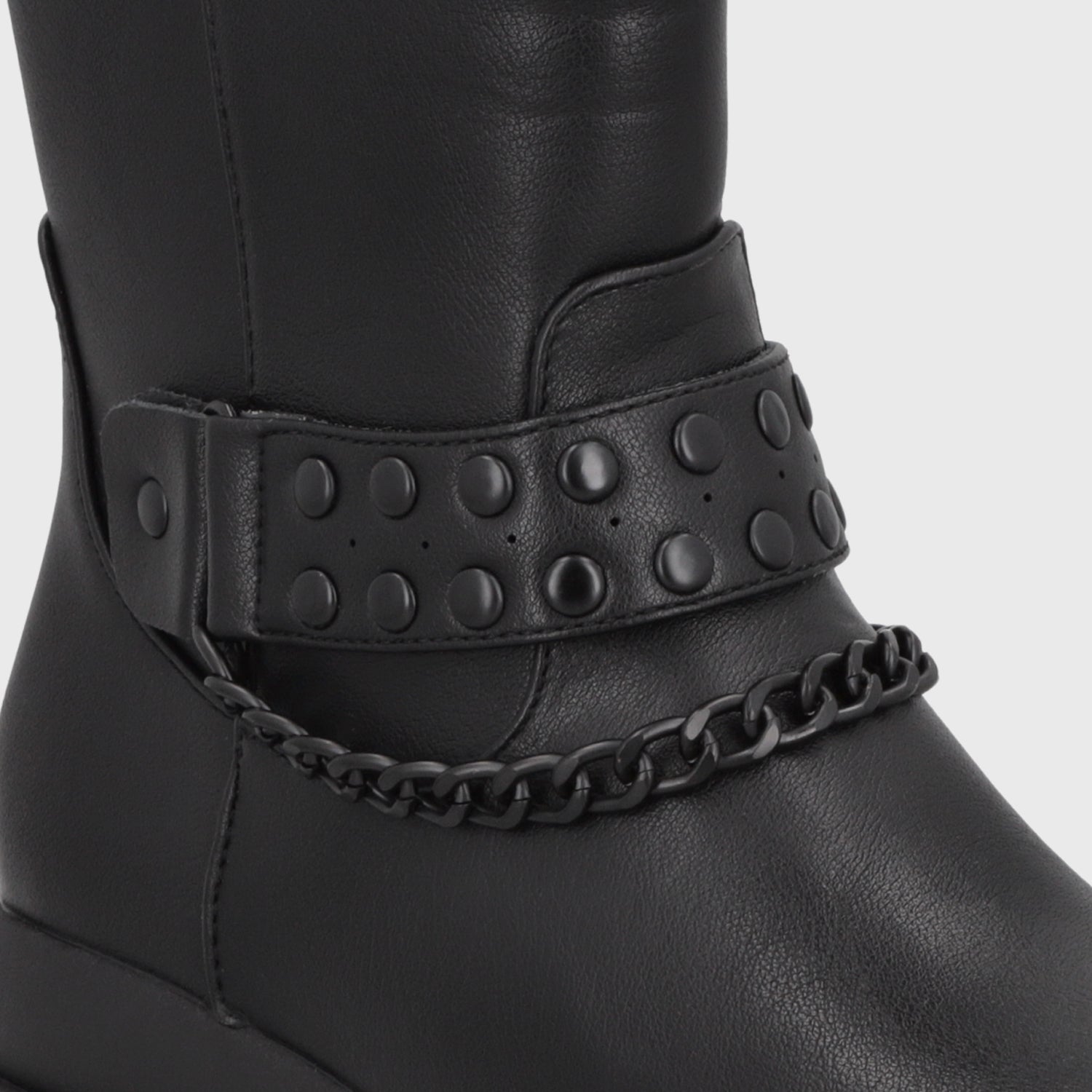 Botín Plataforma Negro Mujer 65841
