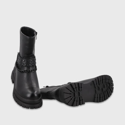 Botín Plataforma Negro Mujer 65841