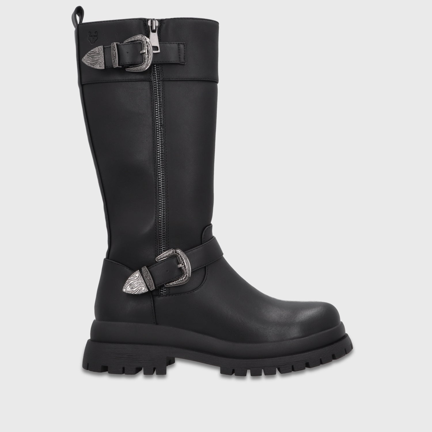 Bota Taco Negra Mujer 65842