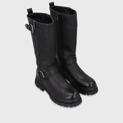 Bota Taco Negra Mujer 65842