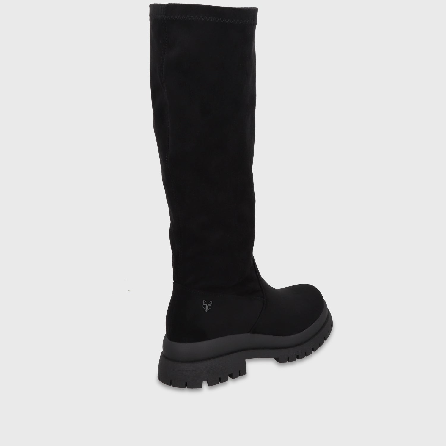 Bota Plataforma Negro Mujer 65843