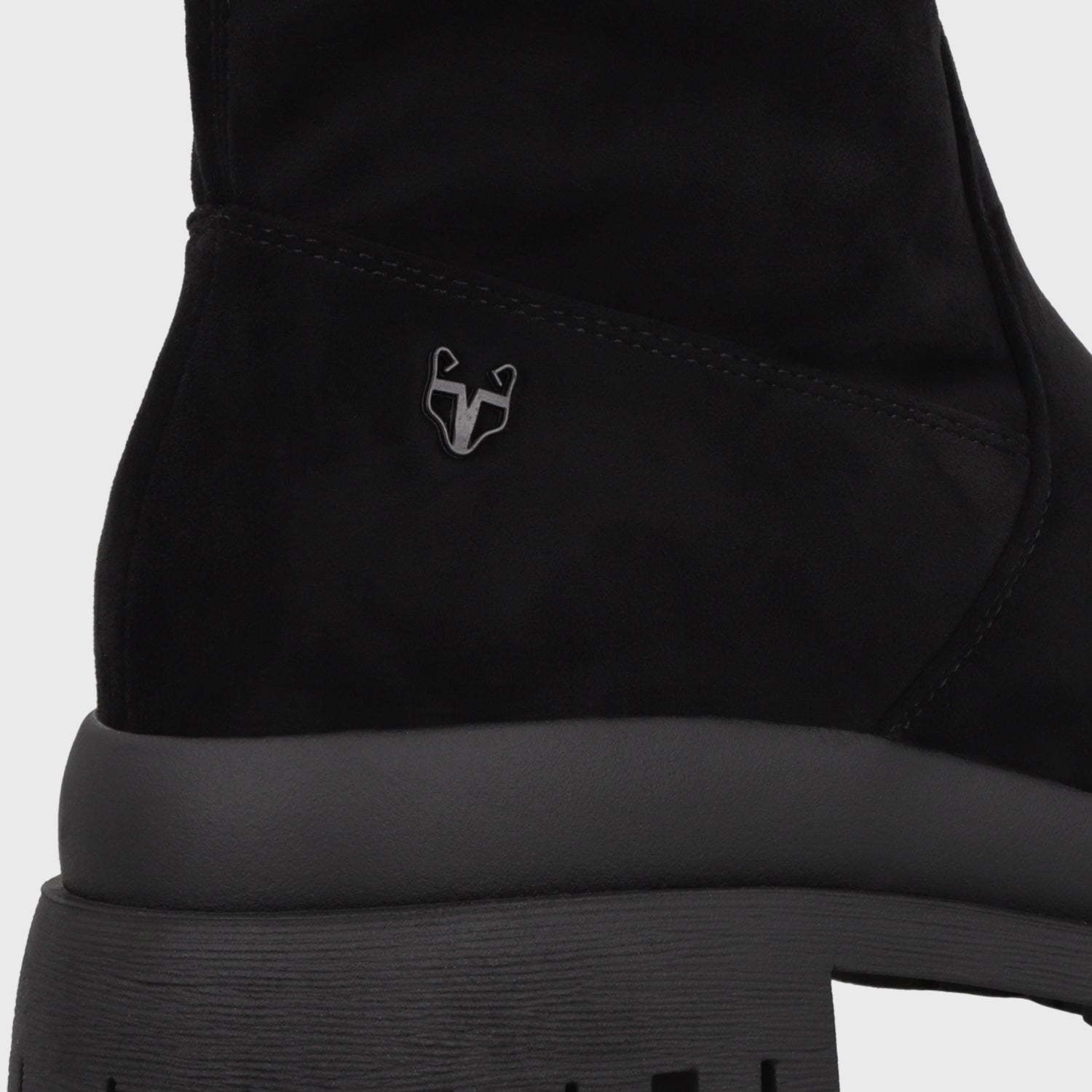 Bota Plataforma Negro Mujer 65843