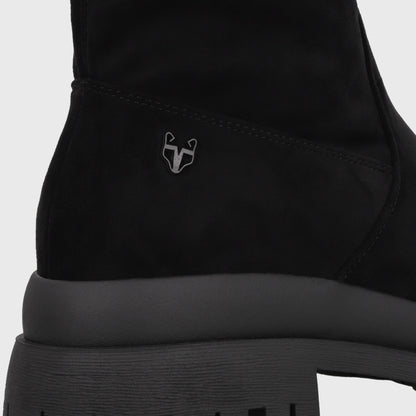 Bota Plataforma Negro Mujer 65843