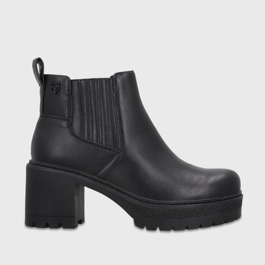 Botín Plataforma Negro Mujer 65870