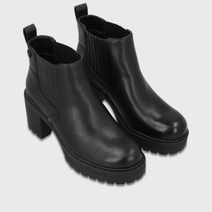 Botín Plataforma Negro Mujer 65870