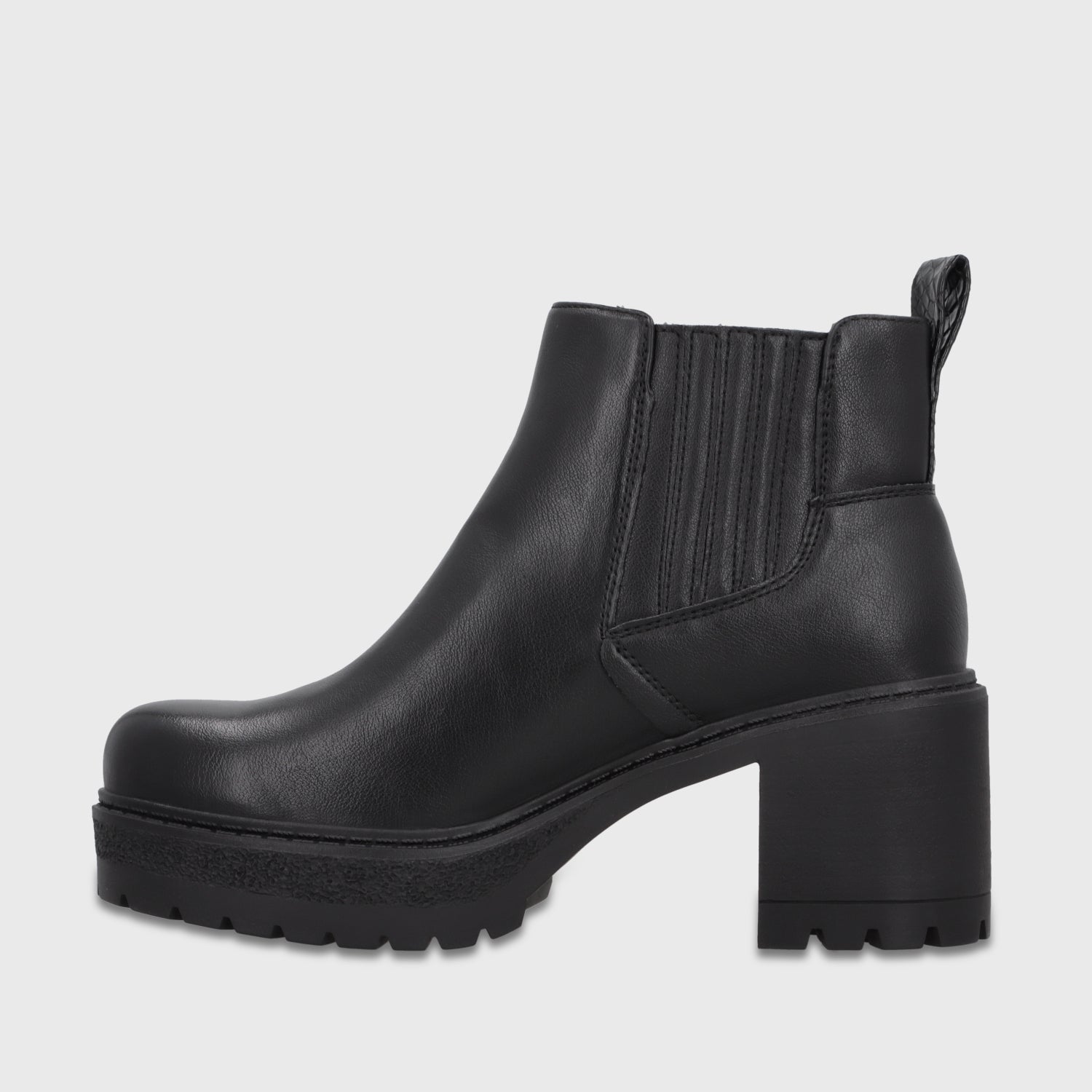 Botín Plataforma Negro Mujer 65870