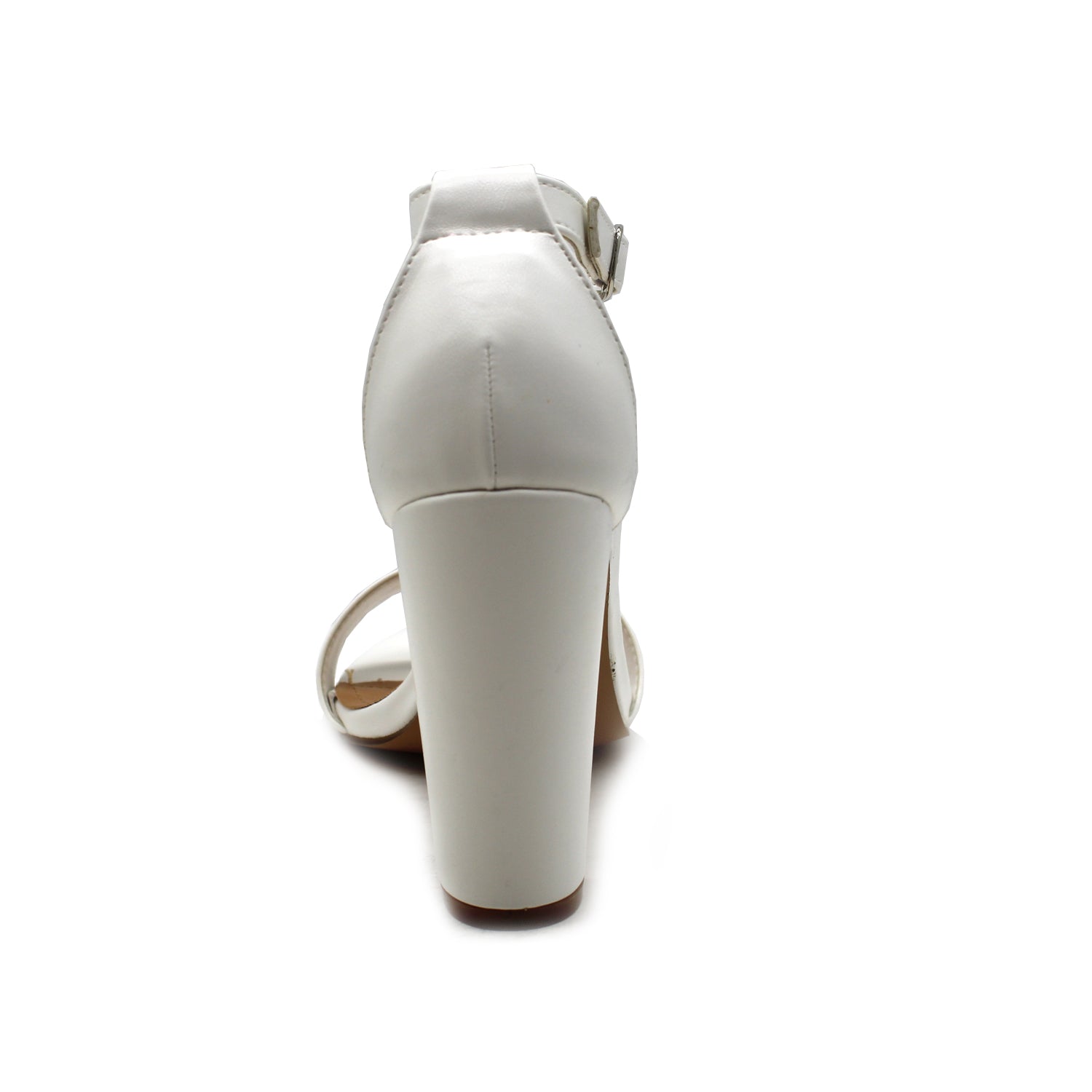 Sandalia Blanca Taco Mujer 86123
