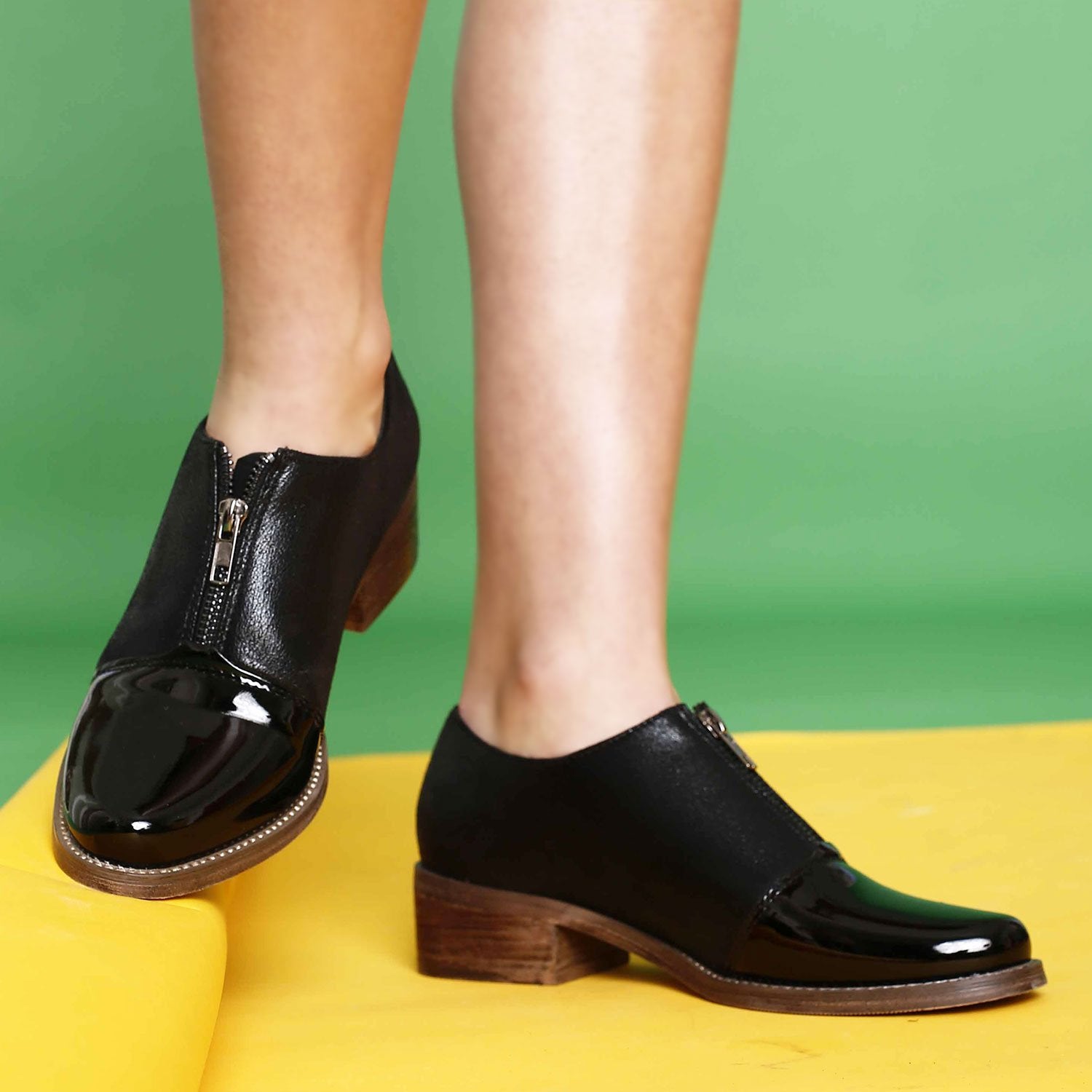 Zapato Charol Negro Mujer 87159