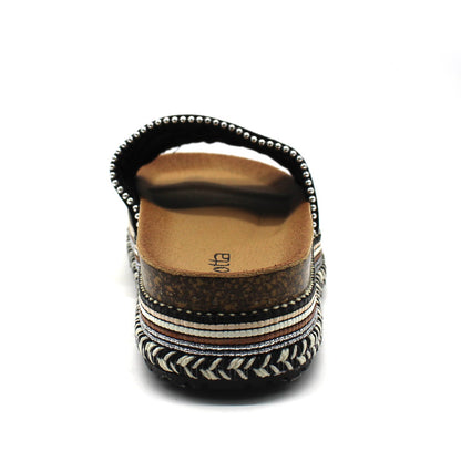 Sandalia Negra Mujer C7281