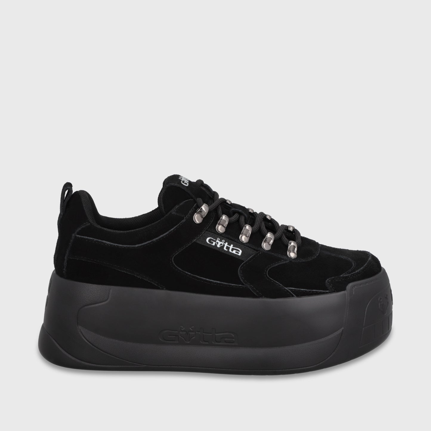 Zapatilla Plataforma Negra C732B