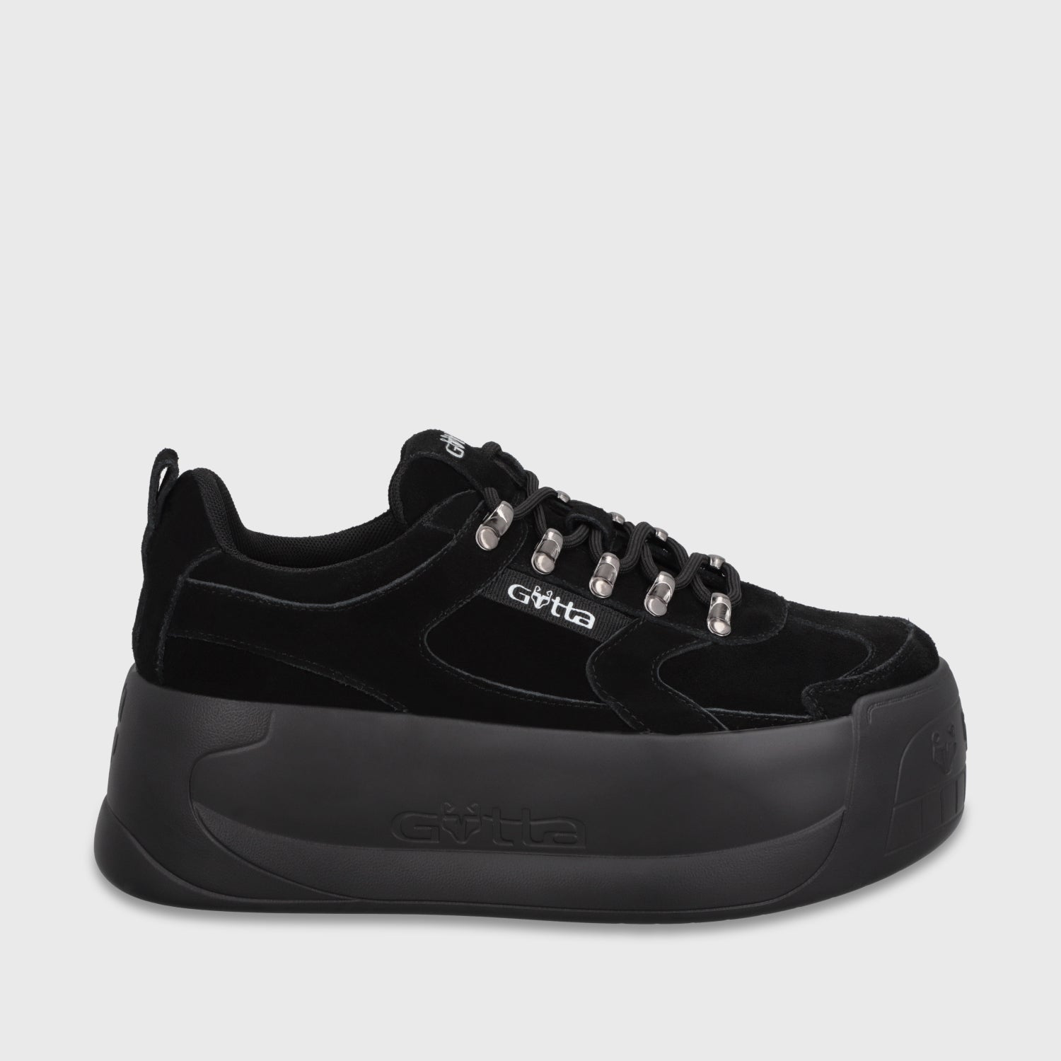 Zapatilla Plataforma Negra C732B