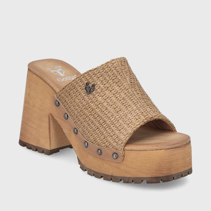 Sandalia Camel Mujer 45971 - Gotta Perú