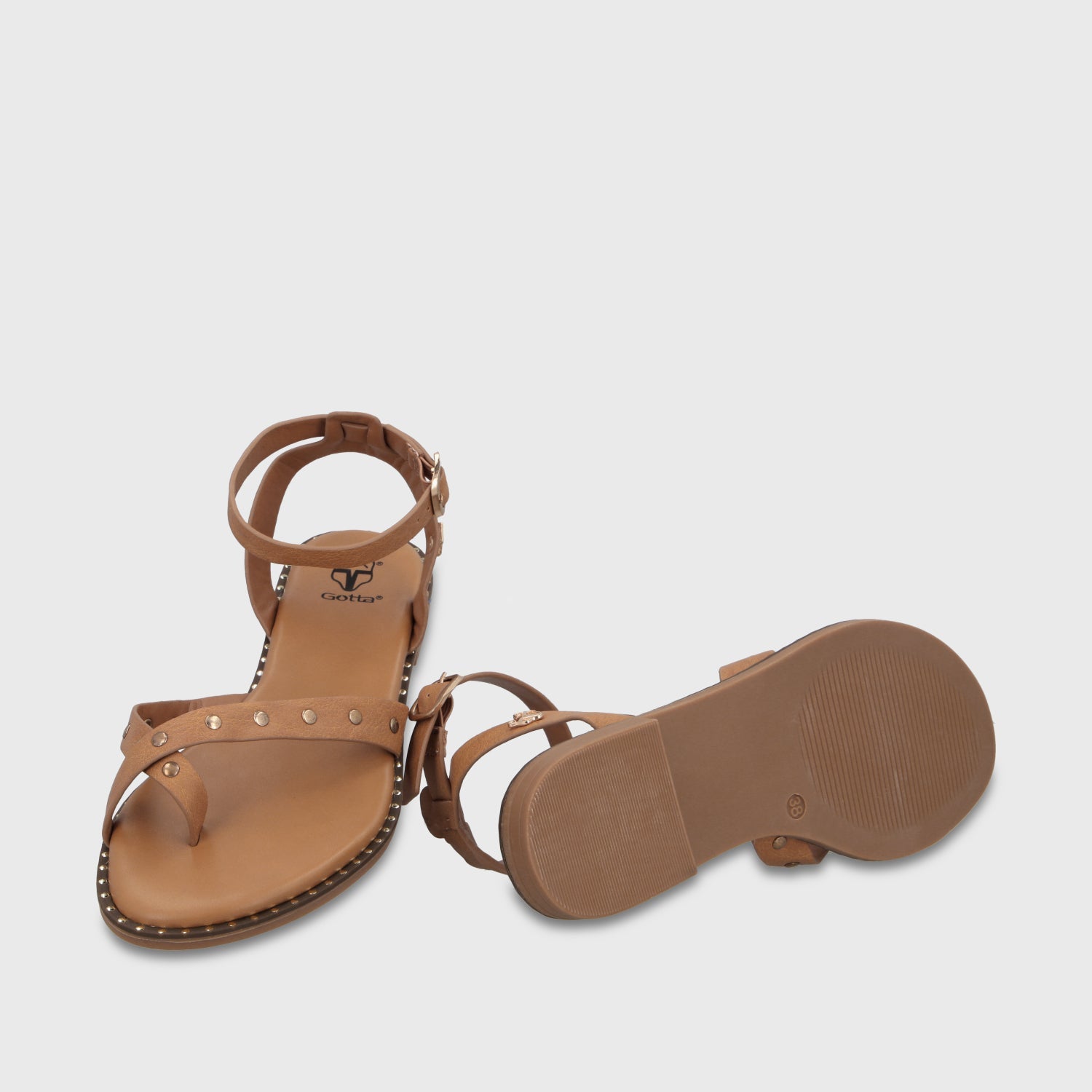 Sandalia Camel Mujer 64140 - Gotta Perú