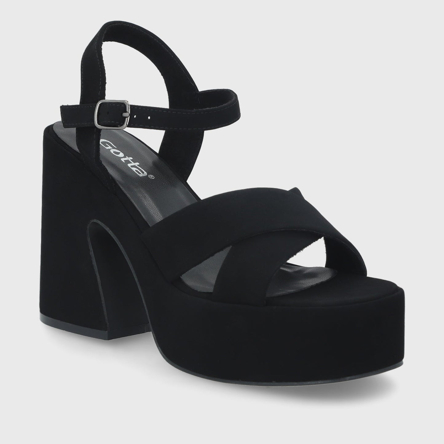 Sandalia Negra Mujer 45701 - Gotta Perú
