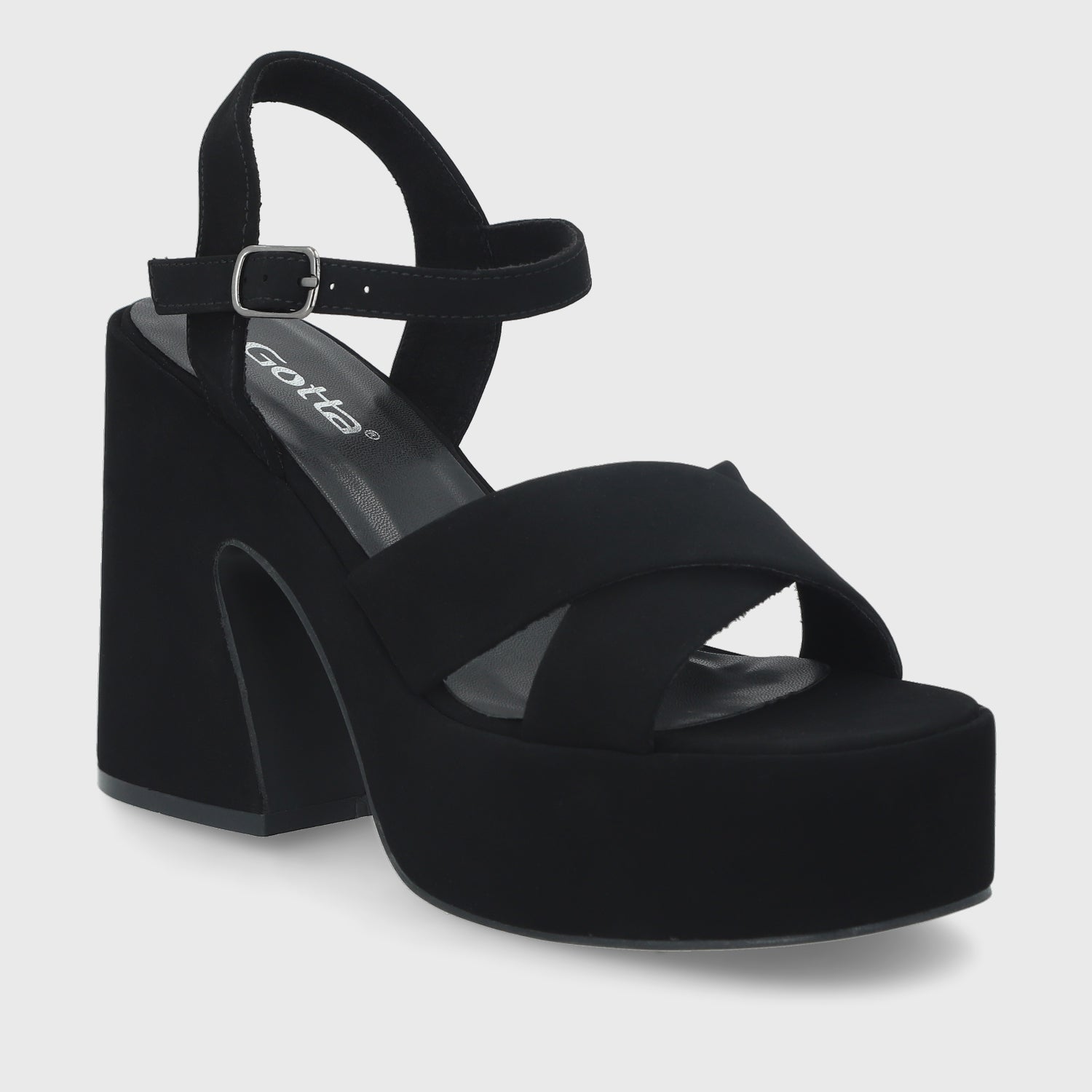 Sandalia Negra Mujer 45701 - Gotta Perú
