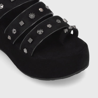 Sandalia Negra Mujer 45823 - Gotta Perú