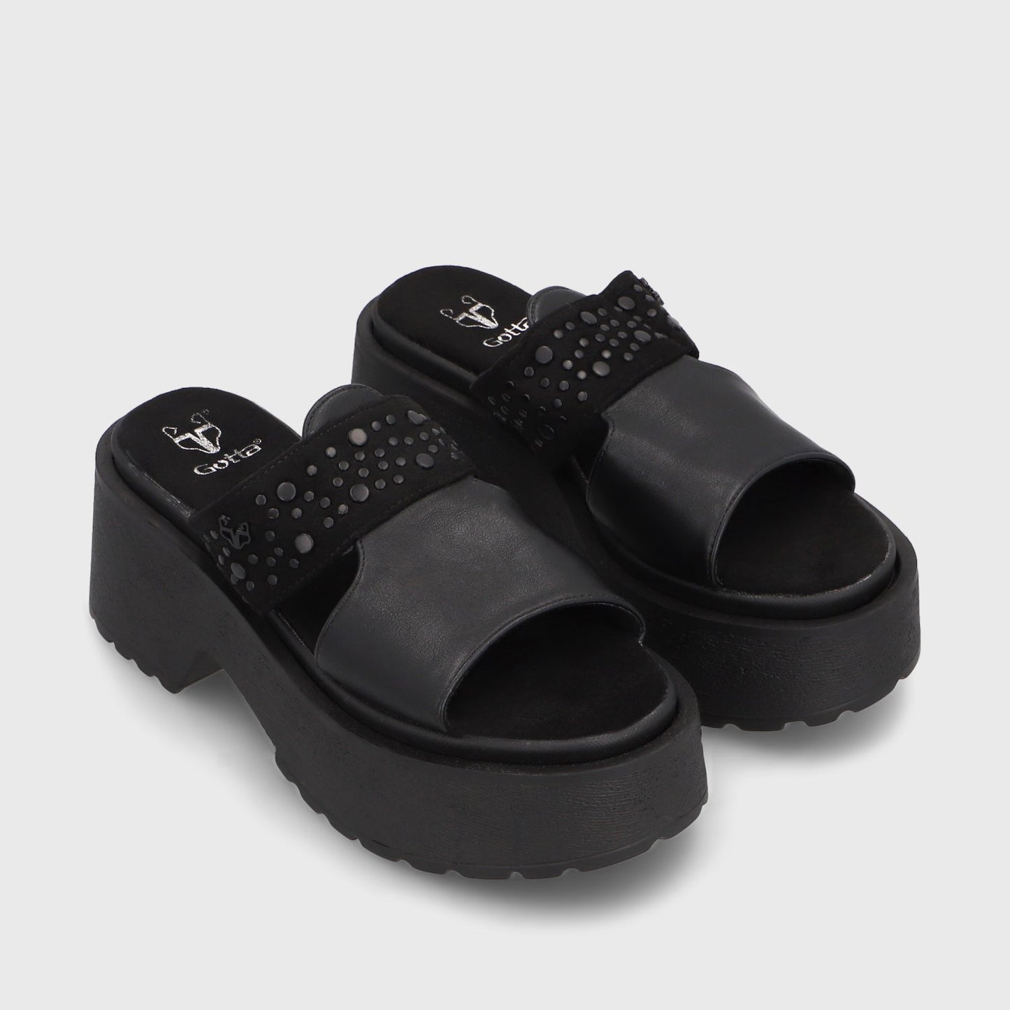 Sandalia Negra Mujer 45983 - Gotta Perú