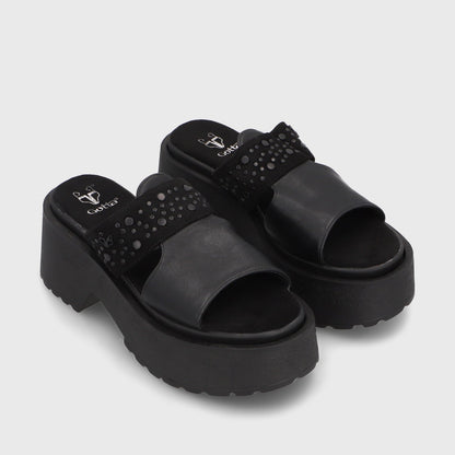 Sandalia Negra Mujer 45983 - Gotta Perú