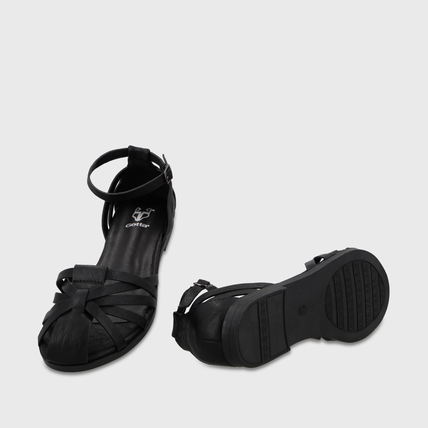 Sandalia Negra Mujer 64061 - Gotta Perú
