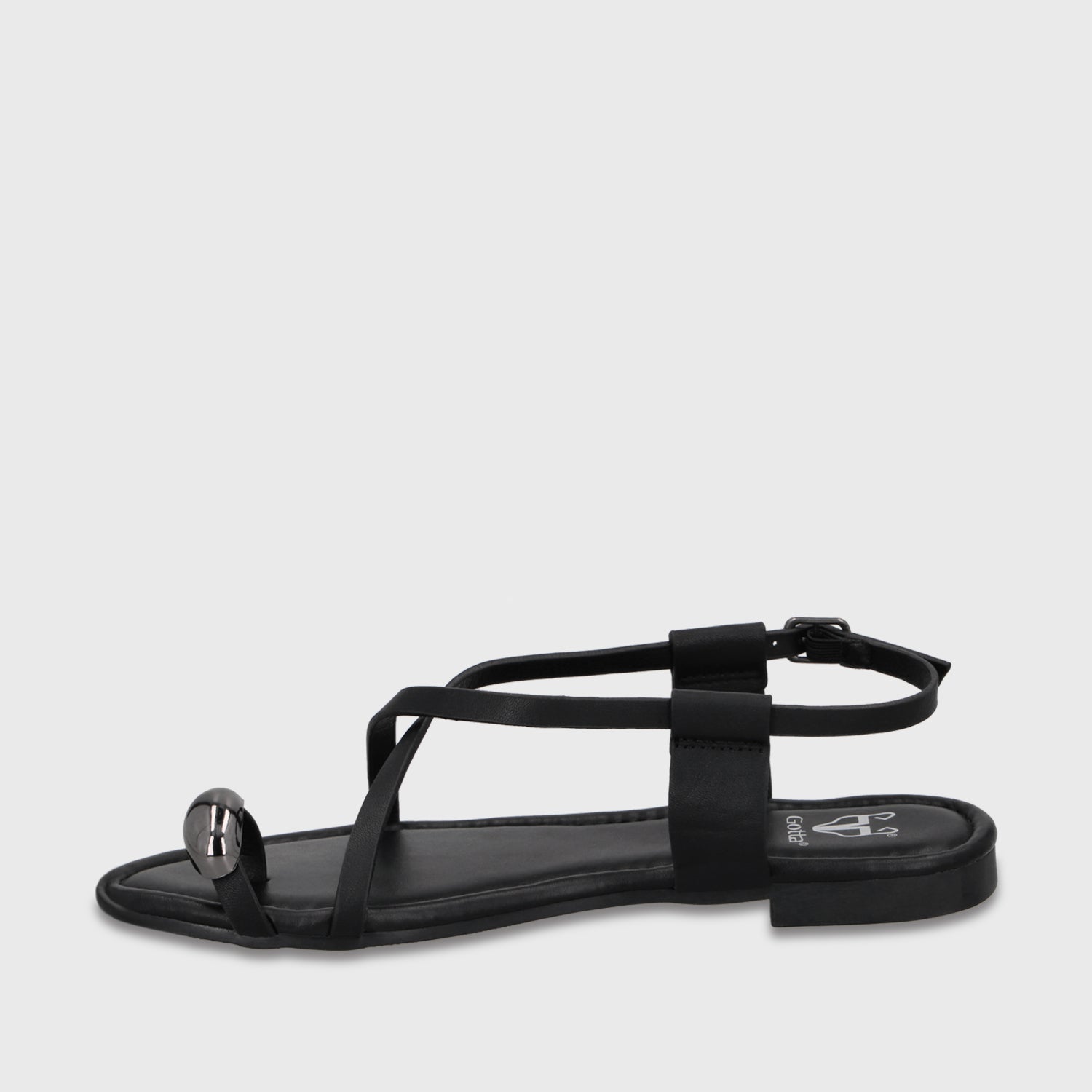 Sandalia Negra Mujer 64121 - Gotta Perú